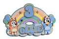 Bluey Rainbow Cake Topper